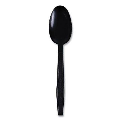 Heavyweight PP Teaspoon, Black, 1000/carton