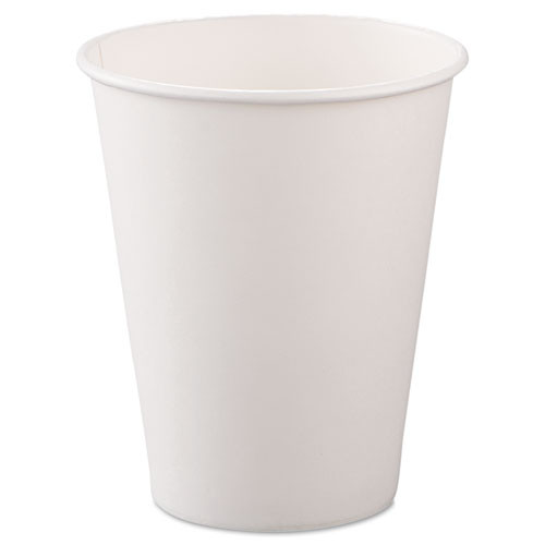 8oz Compostable PE Lined Paper,Double Wall, Hot Cups, 500/Carton