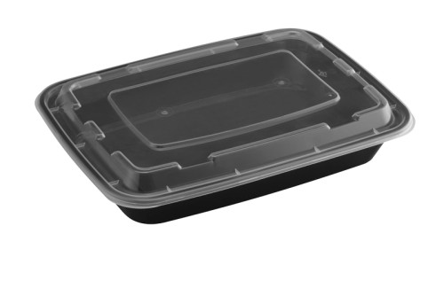 58oz Rectangular Microwaveable Container with Lid, 150 sets (50/6)