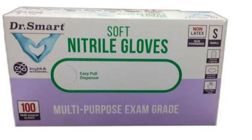 Dr.Smart Disposable Nitrile Exam Gloves, Powder Free & Latex Free, 100/Box, 10/Boxes Per Carton
