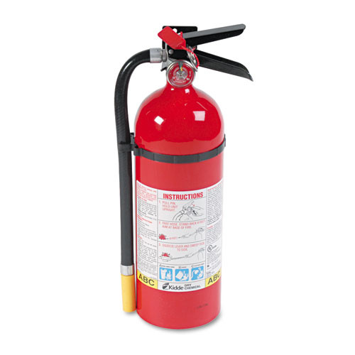 Kidde Proline Pro 2.5 Mp Fire Extinguisher, 1 A, 10 B:c, 100psi, 15h X 3.25 Dia, 2.6lb
