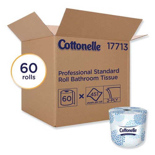 Cottonelle Two-ply Bathroom Tissue For Business, Septic Safe, White, 451 Sheets/roll, 20 Rolls/carton