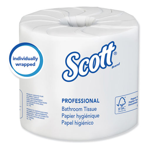 Scott Essential 100% Recycled Fiber Srb Bathroom Tissue For Business, Septic Safe, 2-ply, White, 506 Sheets/roll, 80 Rolls/carton