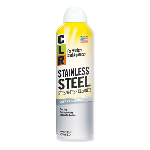 CLR  Spot-free Stainless Steel Cleaner, Citrus, 12 Oz Can, 6/carton