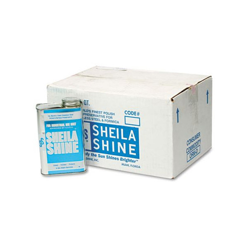 Sheila Shine Low VOC Stainless Steel Cleaner & Polish, 10 oz Can, 12/Carton