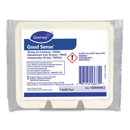 Diversey Good Sense 30-day Air Freshener, Fresh, 12/carton