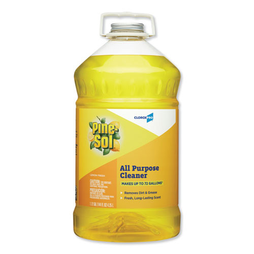 Pine-Sol All Purpose Cleaner, Lemon Fresh, 144 Oz Bottle, 3/carton