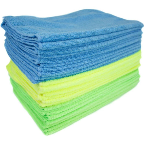 Cleanguards 300 GSM Microfiber Cleaning Cloths, 12" x 12" 400/Case
