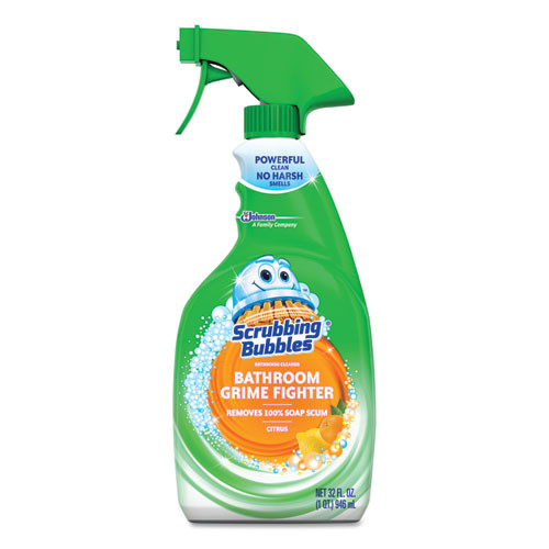 Scrubbing Bubbles Multi Surface Bathroom Cleaner, Citrus Scent, 32 Oz Spray Bottle, 8/carton