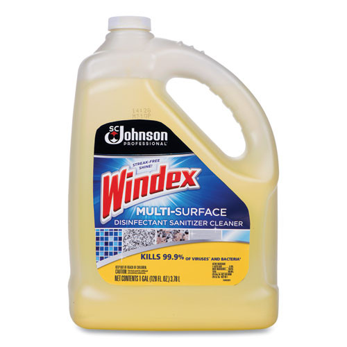 Windex Multi-surface Disinfectant Cleaner, Citrus, 1 Gal Bottle, 4/carton