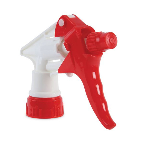 Boardwalk Trigger Sprayer 250, 9.25" Tube Fits 32 Oz Bottles, Red/white, 24/carton