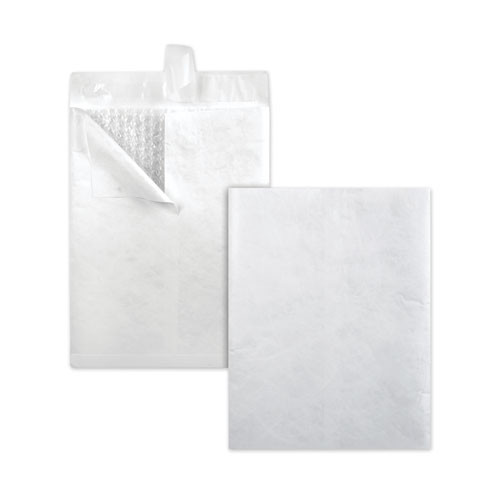 Sealed Air Bubble Mailer, Dupont Tyvek, #13 1/2, Square Flap, Redi-strip Closure, 10 X 13, White, 25/box
