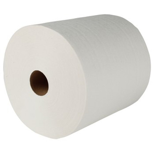 Royalty Virgin Roll Paper Towels, 7.8" x 800 ft, White, 6 Rolls/Carton