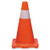 Tatco Traffic Cone, 10 X 10 X 18, Orange/silver Tatco Traffic Cone, 10 X 10 X 18, Orange/silver