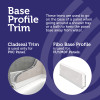 Chevron Tile Carrara White Premium Shower Panel - 1 Metre
