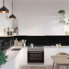 Fibo New York Black Tile Kitchen Splashback