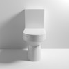 Round Semi Flush to Wall Toilet Pan and Cistern