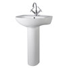 Budget Buster 550mm Basin with 1 Tap Hole and Full Pedestal (CML002)