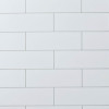 Metro White Silk Tile Shower Panel - 600mm