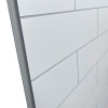 Metro White Silk Tile Shower Panel - 600mm