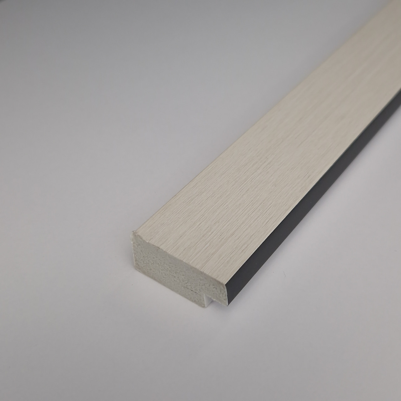QuickSlat White End Trim Slat Wall Paneling Wet Wall Works
