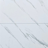 White Marble Tile Shower Panel