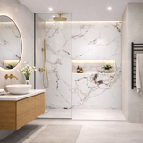 Ebchester Matt White Shower Panel - 1 Metre