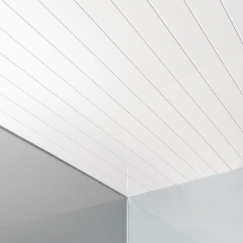 Double Groove Matt White Panel - 250mm (Pack of 4)