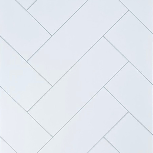 Herringbone White Silk Tile Shower Panel Herringbone White Silk Tile Shower Panel
