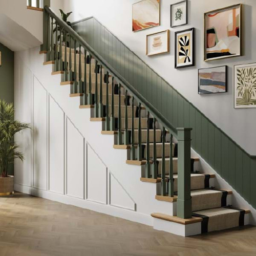 Naturepanel Shiplap Grained Stone Green Wall Panel
