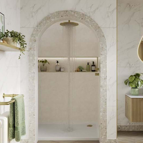Multipanel Cremona Marble Pure Collection Shower Panel
