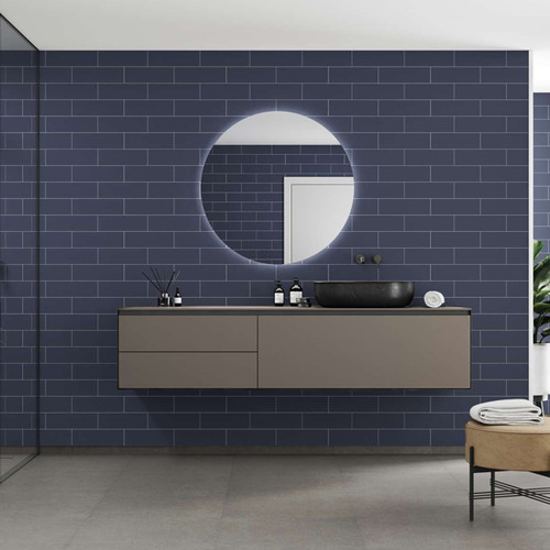 Fibo Urban Metro Smokey Blue Shower Panel