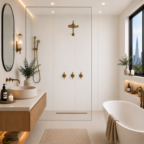  SolidStyle Matt White Wall Panel