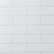 Metro White Silk Tile Shower Panel - 600mm
