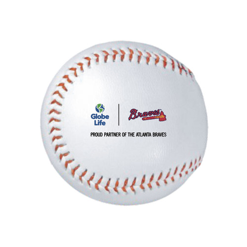 Braves - Synthetic Leather Rubber Core Baseball