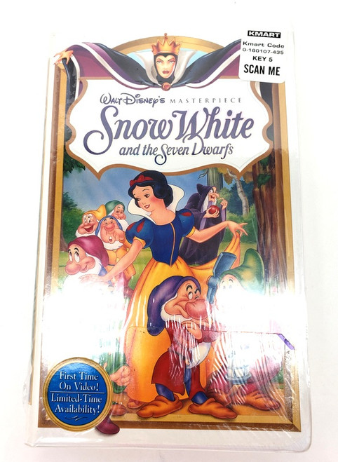 ea-00085 Snow White And The Seven Dwarfs NEW IN IT'S ORIGINAL PACKAGE -Walt Disney's Masterpiece Collector's VHS Edition