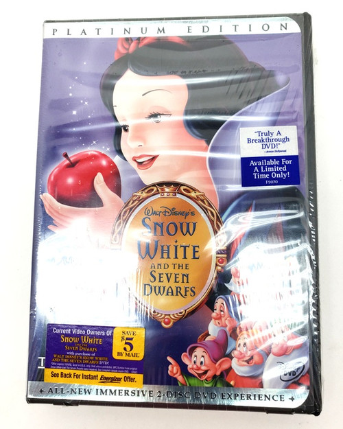 ea-00086 Snow White And The Seven Dwarfs NEW IN IT'S ORIGINAL PACKAGE -Walt Disney's Platinum Edition DVD-2 Disc Edition