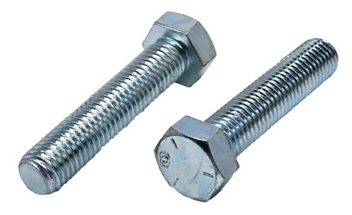 5/8-11 X 5 ZINC PLATED FULL THREAD HEX HEAD TAP BOLT GRADE 5
