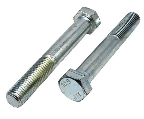 M8-1.25x30mm Hex Head Bolts With Washer & Clip-on Nuts - 20 Sets (20 Bolts + 20 Nuts), Black Galvanized Steel