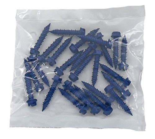 1/4 X 1-1/4 BLUE FINISH HEX HEAD CONCRETE SCREW / BAG QUANTITY: 100 PIECES