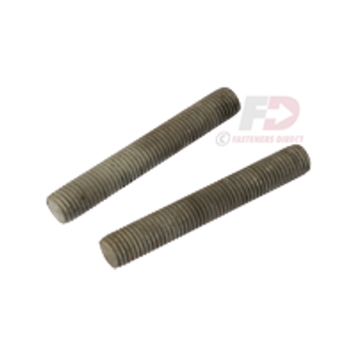 5/8-11 X 24 PLAIN FINISH DOUBLE ENDED STUD 3" X 5" THREAD F1554 GRADE 36