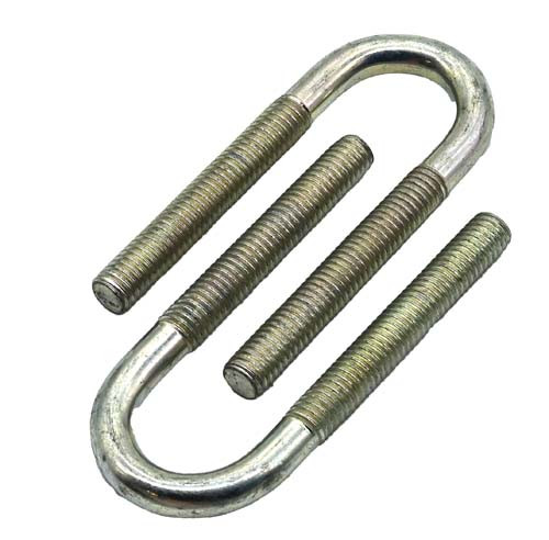 3/8-16 X 2-3/4 OVERALL LENGTH ZINC PLATED U-BOLT FOR 1-1/2 PIPE - 2 BTL - 1-1/4 THREAD