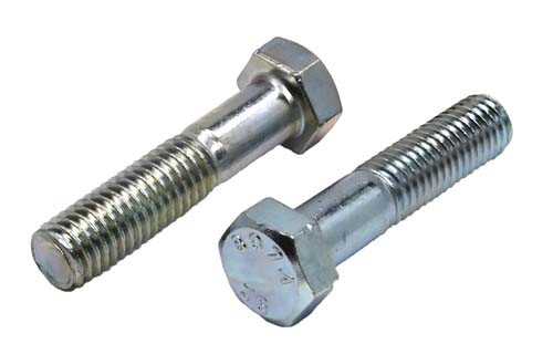1/2-13 X 5 ZINC PLATED HEX HEAD BOLT (PT) A307 GRADE A