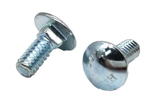 1/4-20 X 5/8 ZINC PLATED CARRIAGE BOLT (FT) A307 GRADE A