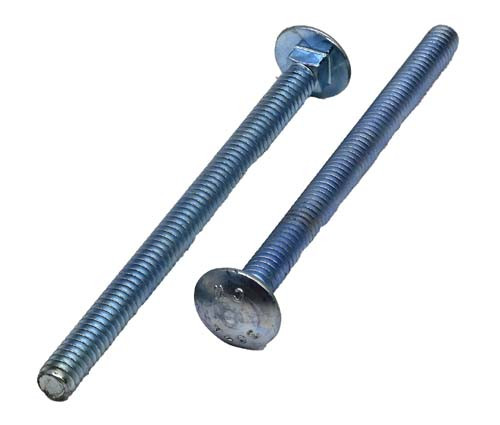 1/4-20 X 3-1/2 ZINC PLATED CARRIAGE BOLT (FT) A307 GRADE A