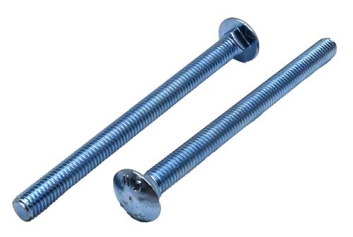 3/8-16 X 5 ZINC PLATED CARRIAGE BOLT (FT) A307 GRADE A
