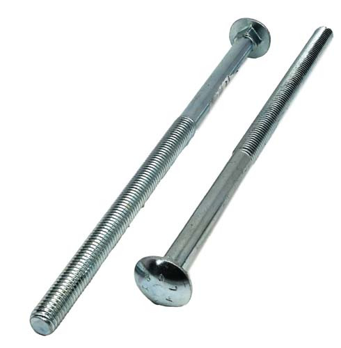 1/2-13 X 10 ZINC PLATED CARRIAGE BOLT (PT) A307 GRADE A