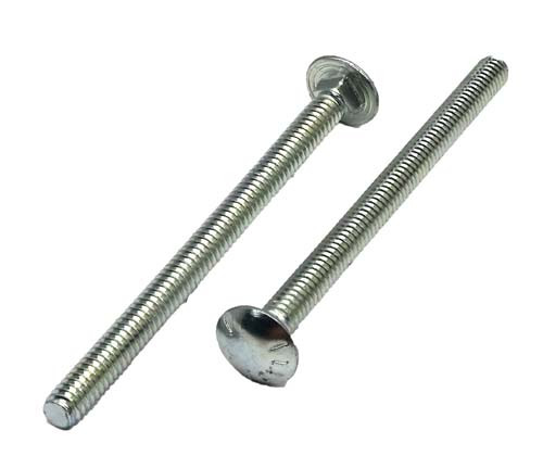 1/4-20 X 3-1/2 ZINC PLATED CARRIAGE BOLT (FT) GRADE 5