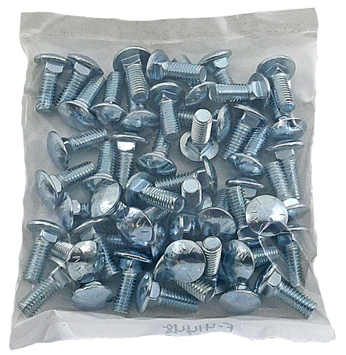 5/16-18 X 2-1/2 ZINC PLATED CARRIAGE BOLT (FT) GRADE 5 / BAG QTY: 100 PCS