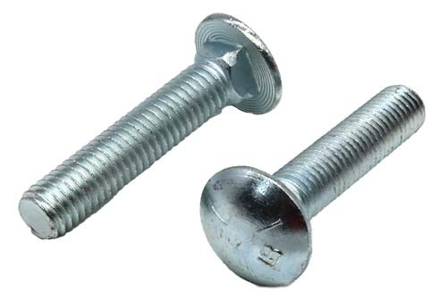 1/2-13 X 2-1/2 ZINC PLATED CARRIAGE BOLT (FT) GRADE 5